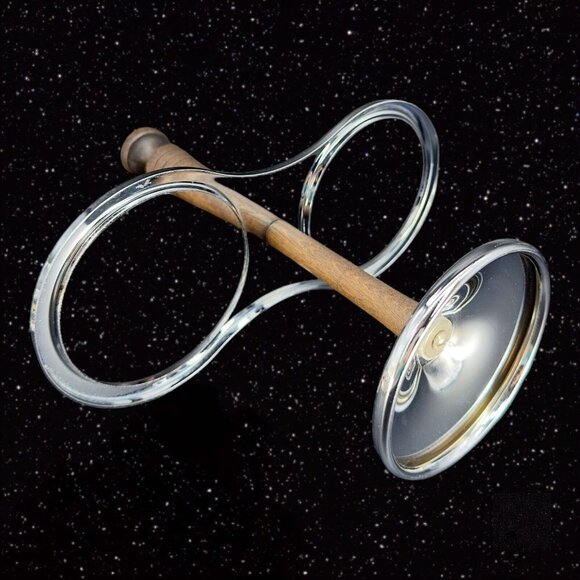 Mid Century Modern MCM Glass & Teak Condiment Server Vintage Relish Caddy Spoons - Picture 7 of 13